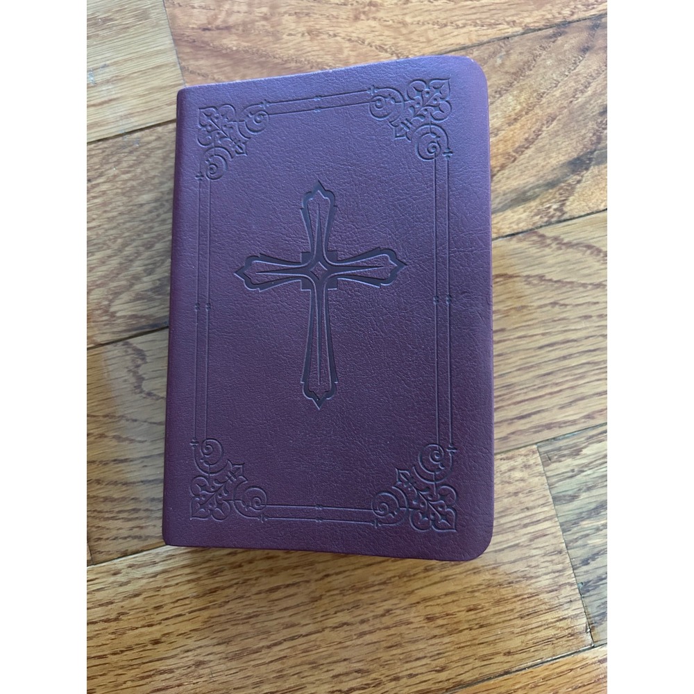 Zondervan NIV Take-It-Anywhere Bible Burgundy Faux Leather Embossed Cross